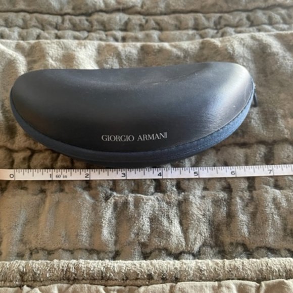 GIORGIO ARMANI Empty Eyeglasses & Sunglasses Zippered Hard Case - Picture 2 of 6